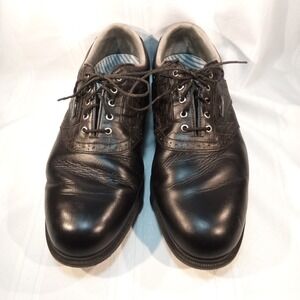 FootJoy DryJoys Men's Leather Golf Shoes Black Size 10